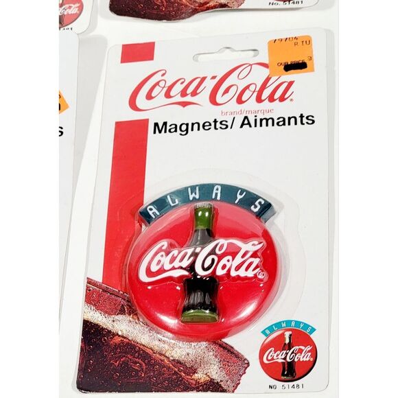 4 Always Coca-Cola Coke Vintage 1995 Refrigerator Magnet New Old Stock - Picture 3 of 9